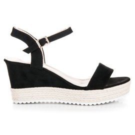 Seastar Wedge espadrilles szandál fekete