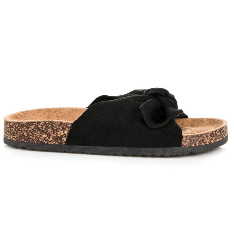 Queen Vivi Velúr papucs masnival fekete