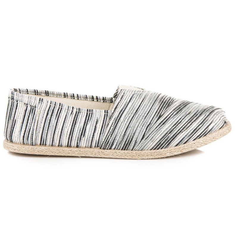 Bordás espadrillák fekete Bordás espadrillák fekete
