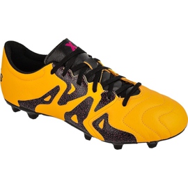 Adidas X 15.3 FG / AG M Bőr S74640 futballcipő narancssárga narancssárga
