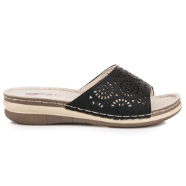 Hasby Női áttört papucs fekete