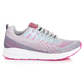 Ax Boxing Kényelmes sportcipő szürke rózsaszín