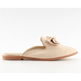 Bézs lordsy papucs D-6539 bézs