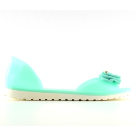 Nyitott orrú balerina meliski S1 mint zöld