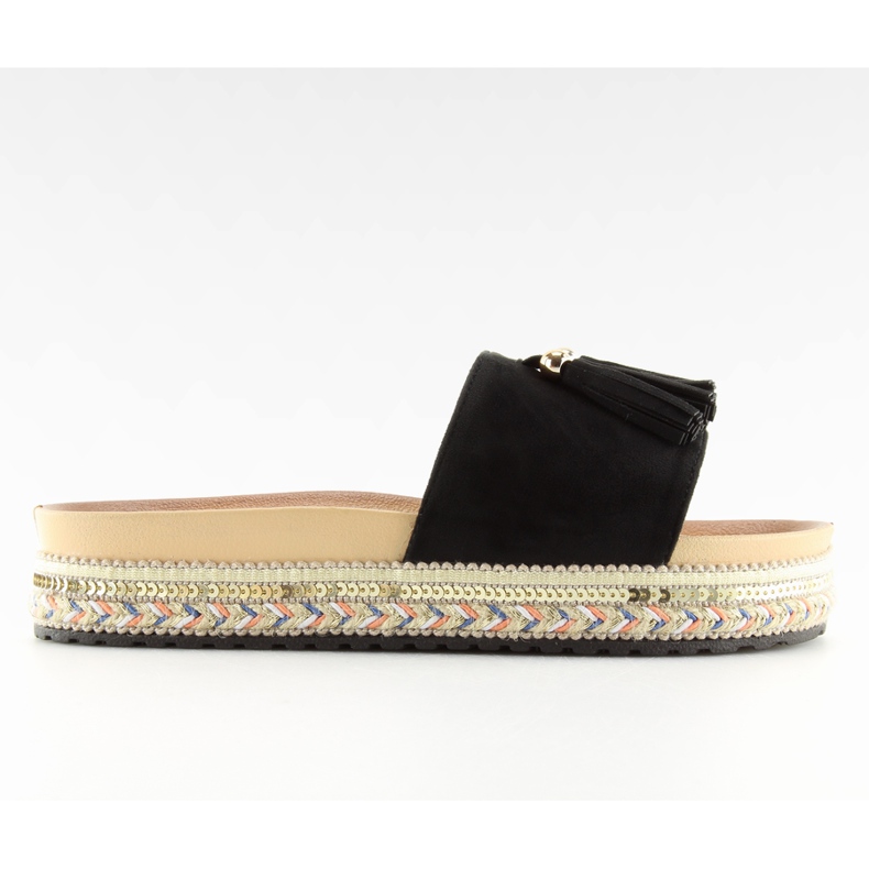 Fekete női fekete papucs LS-93 fekete