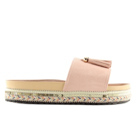 Női rózsaszín papucs LS-93 rózsaszín Női rózsaszín papucs LS-93 rózsaszín