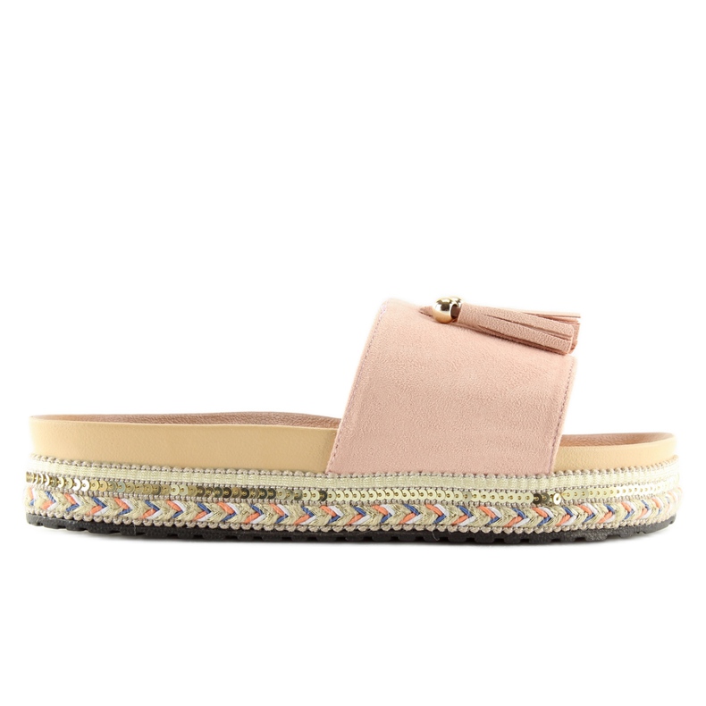 Női rózsaszín papucs LS-93 rózsaszín