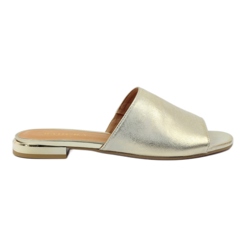 Elegáns Badura 5155 arany papucs aranysárga