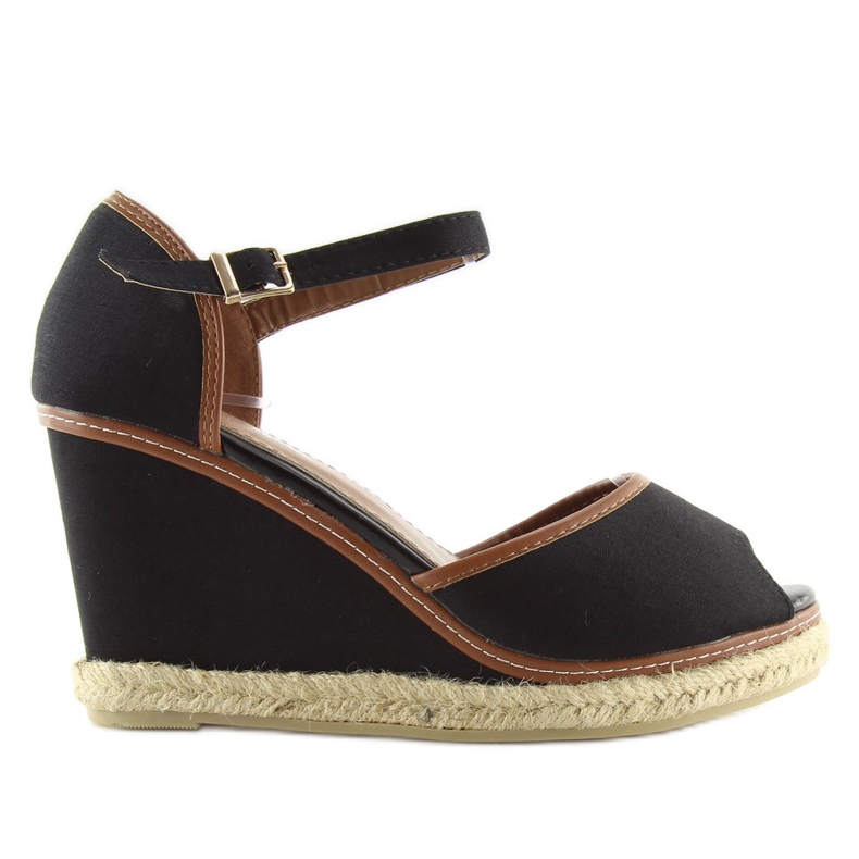 Fekete ékszandál AF-74 fekete