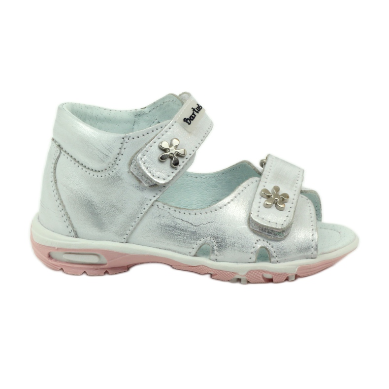 Bartuś rugalmas lány szandál ezüst-fémes tépőzárat