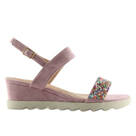 Violet malva alacsony ékszandál ibolya