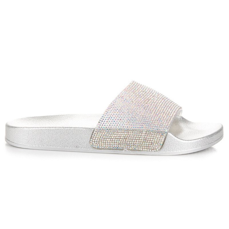 Bello Star Papucs kristályokkal szürke
