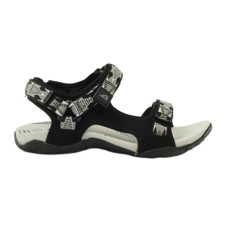 American Club Szandál amerikai 6102-es bőrbetéttel fekete szürke