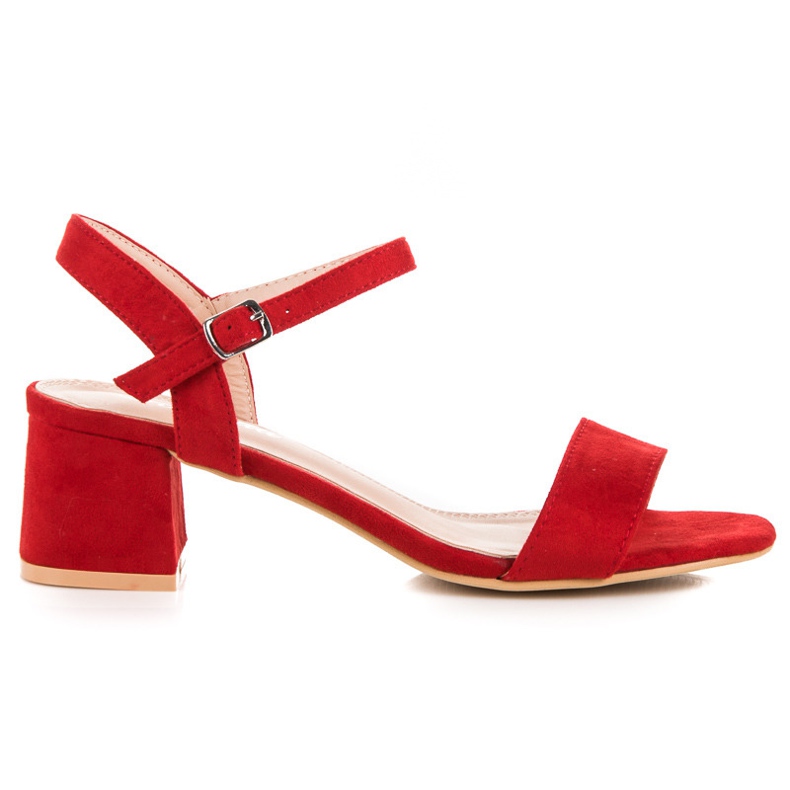 Renda Magas sarkú szandál piros Renda Magas sarkú szandál piros