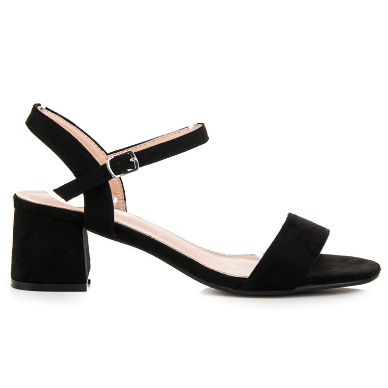 Renda Magas sarkú szandál fekete