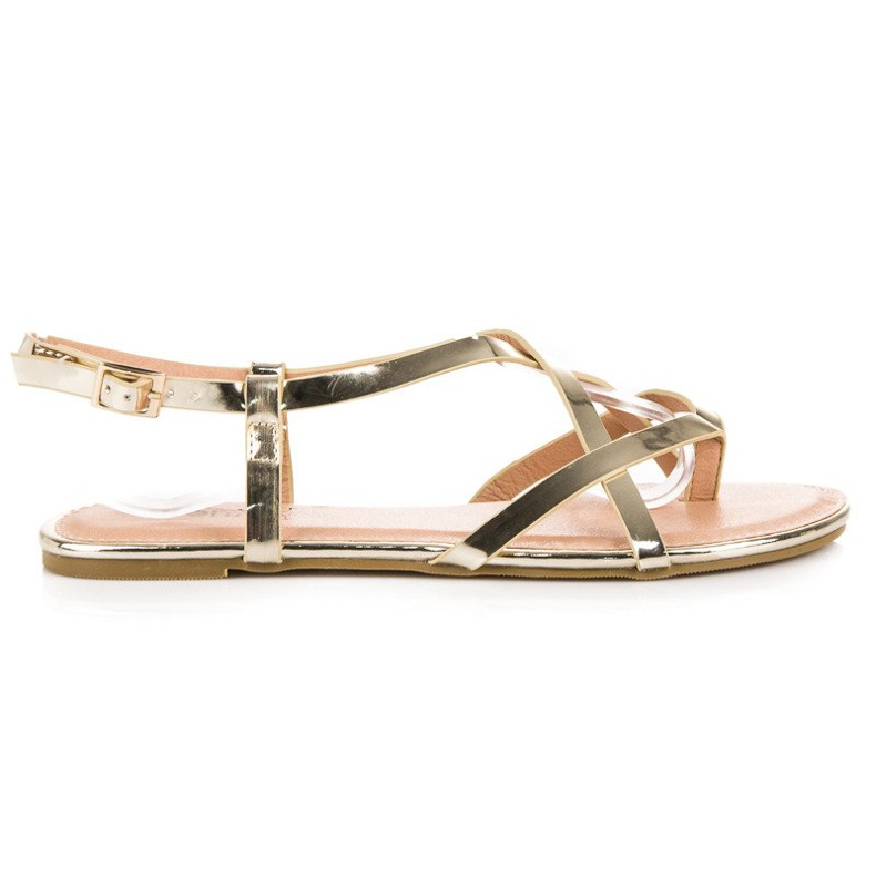 Evento Arany lapos szandál aranysárga