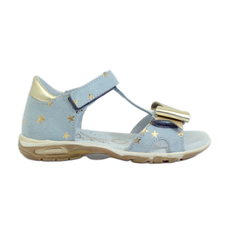 Szandál sztárok masnival Ren But 3199 sárga kék