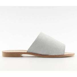 H8-116 Szürke, egyenes szürke papucs H8-116 Szürke, egyenes szürke papucs