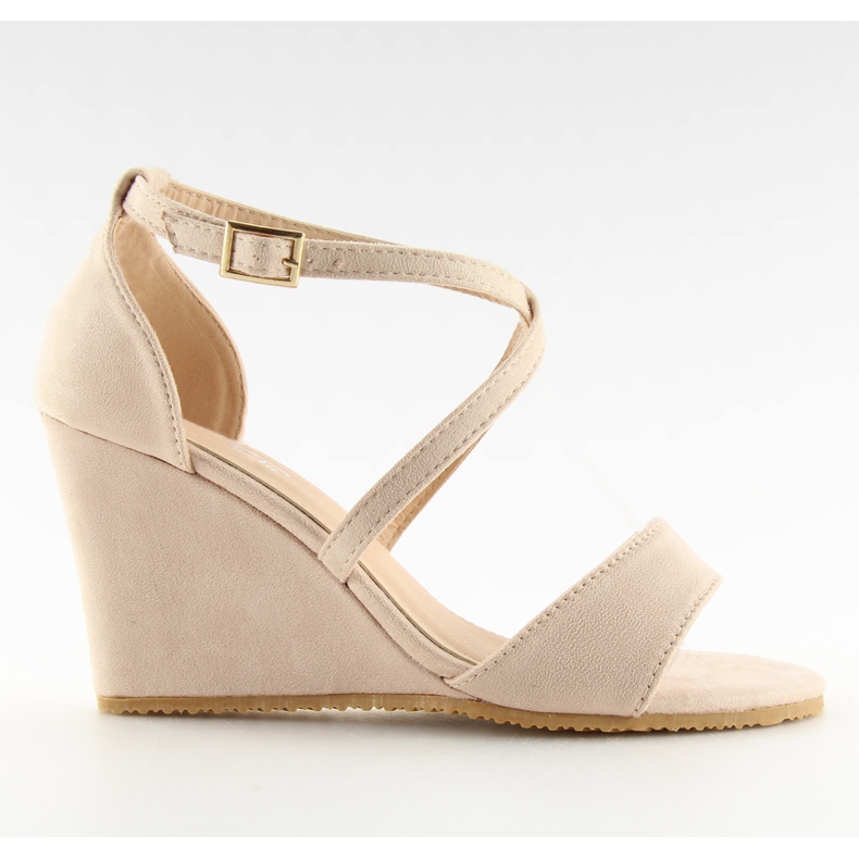 Bézs ékszandál 266-6 bézs