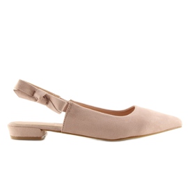 Nyitott sarkú balerina rózsaszín 100-879SA