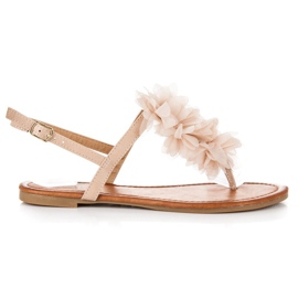 Seastar Stílusos szandál csattal barna Seastar Stílusos szandál csattal barna