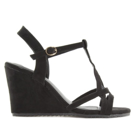 Fekete ékszandál 266-7 fekete Fekete ékszandál 266-7 fekete