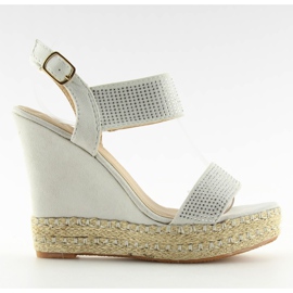 Szürke szandál éksarkú 3811-7 Szürke