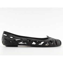 Balerina meliski fekete áttört KM127 fekete