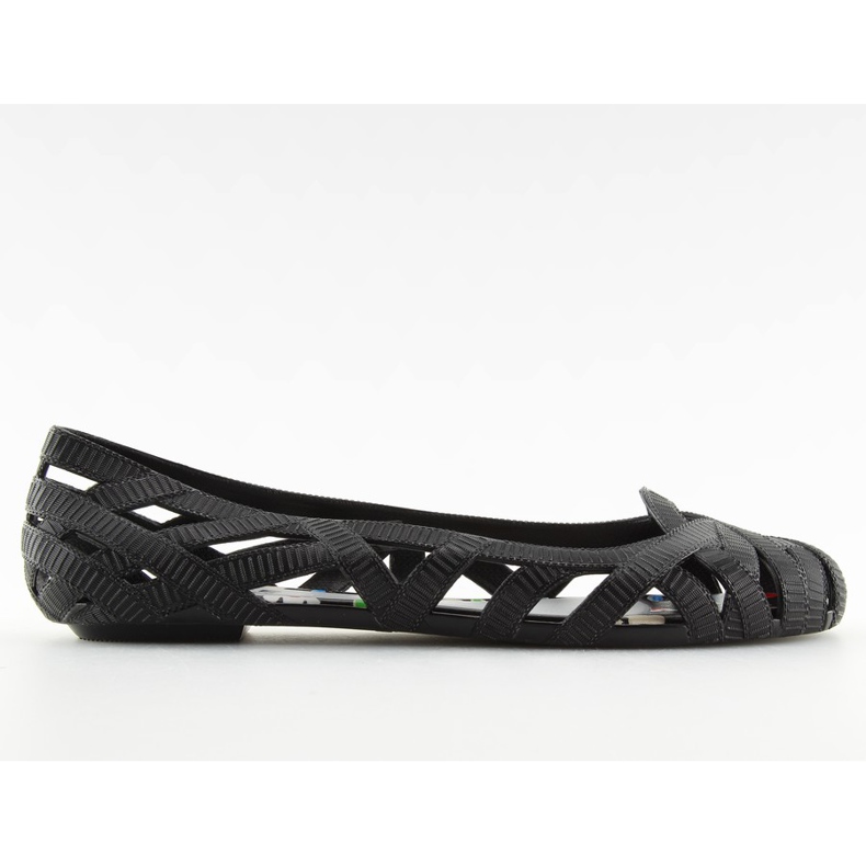 Balerina meliski fekete áttört KM127 fekete