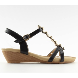 Fekete szandál alacsony éksarkú fekete HX-1 Fekete