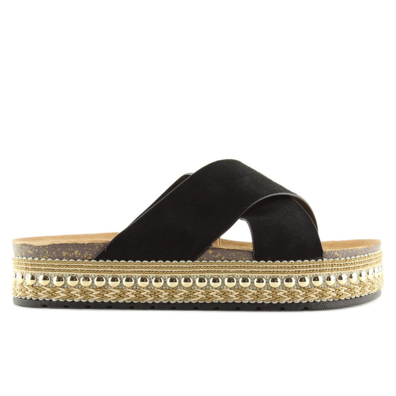 H55 fekete espadrilles papucs H55 fekete espadrilles papucs