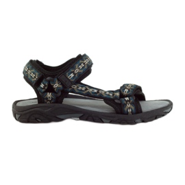 American Club Szandál amerikai 1728-as bőr betéttel fekete