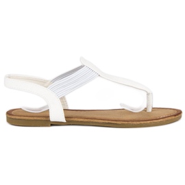 Comer Flip-flop gumiszalaggal fehér