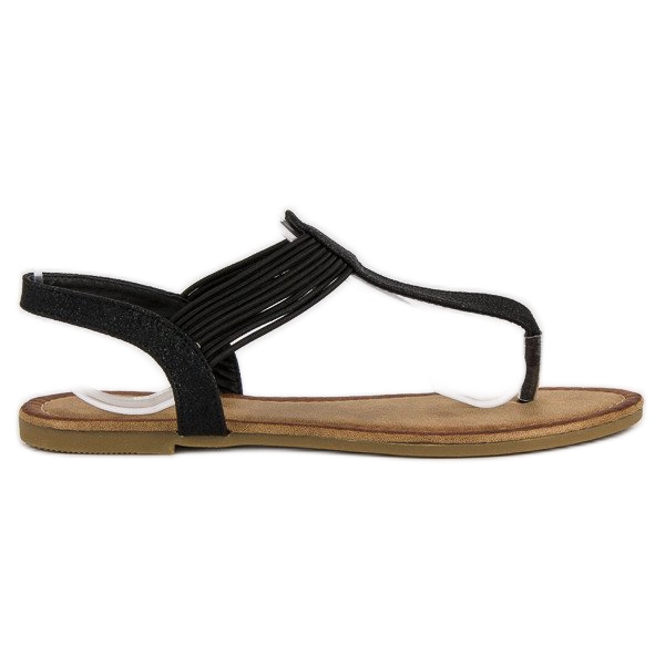 Comer Flip-flop gumiszalaggal fekete