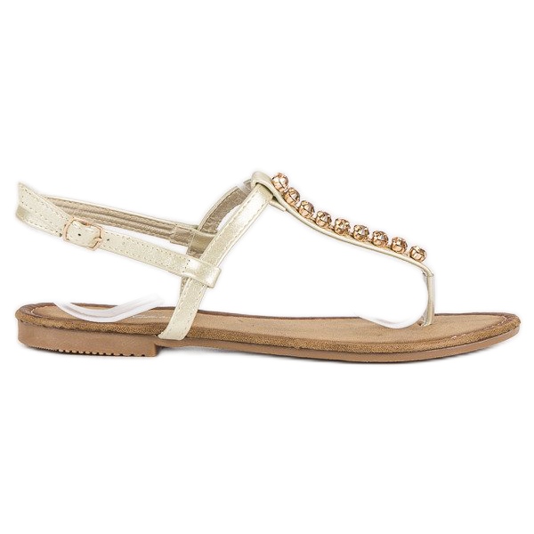 Comer Világos arany szandál aranysárga