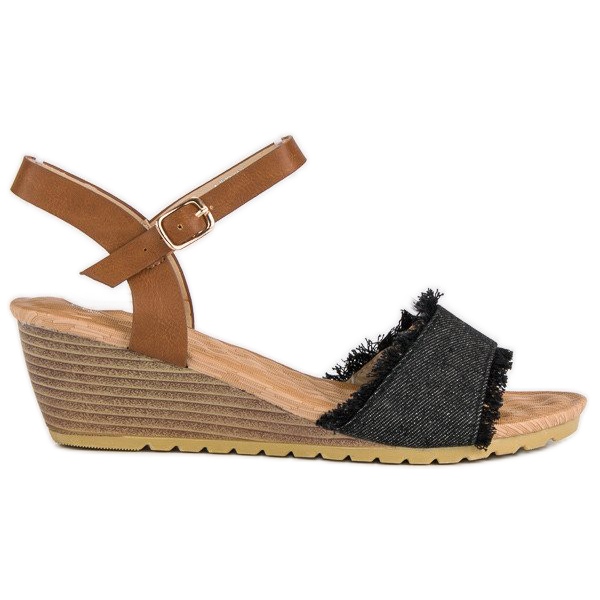 Kényelmes ékszandál barna Kényelmes ékszandál barna