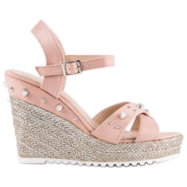 Erynn Wedge espadrilles szandál rózsaszín Erynn Wedge espadrilles szandál rózsaszín