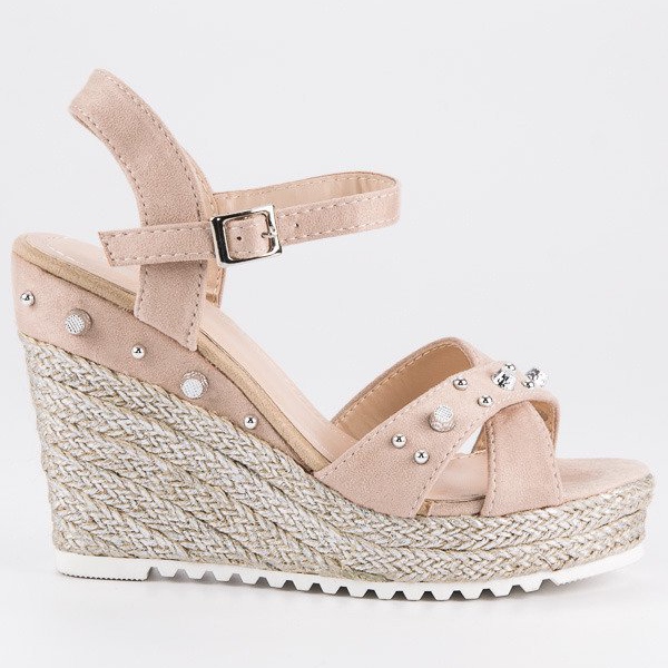 Erynn Wedge espadrilles szandál barna