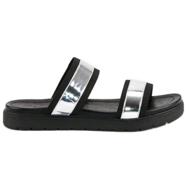 Kylie Tükörpapucs fekete