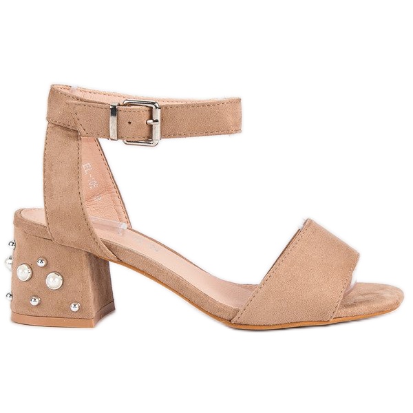 Erynn Gyöngyös szandál zöld