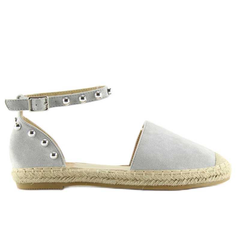 Szürke Espadrillek szegecsekkel szürke A636-ESP-1 szürke