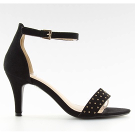 Kényelmes sarkú szandál fekete BL0764