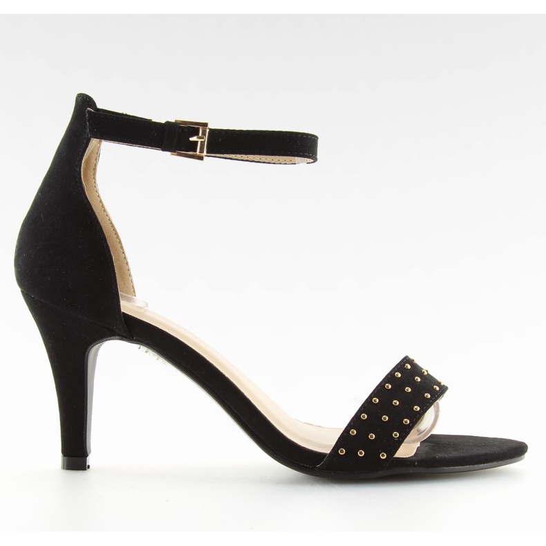 Kényelmes sarkú szandál fekete BL0764