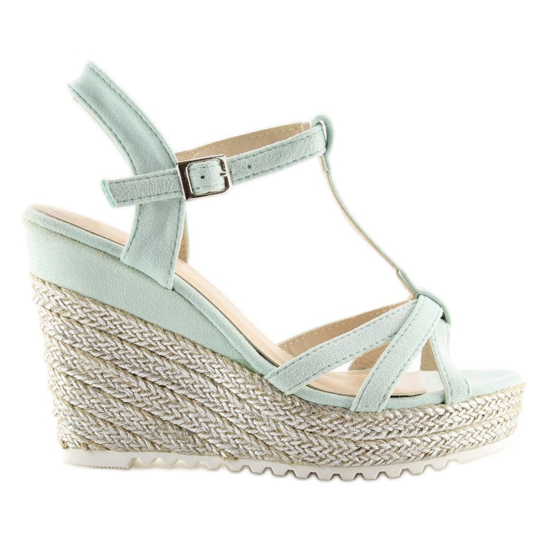Szandál espadrill ékeken celadon 680-30 Green zöld Szandál espadrill ékeken celadon 680-30 Green zöld
