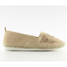 Bézs színnel díszített espadrillák 5599-1 Beige