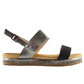 Fekete női szandál SL88P Fekete