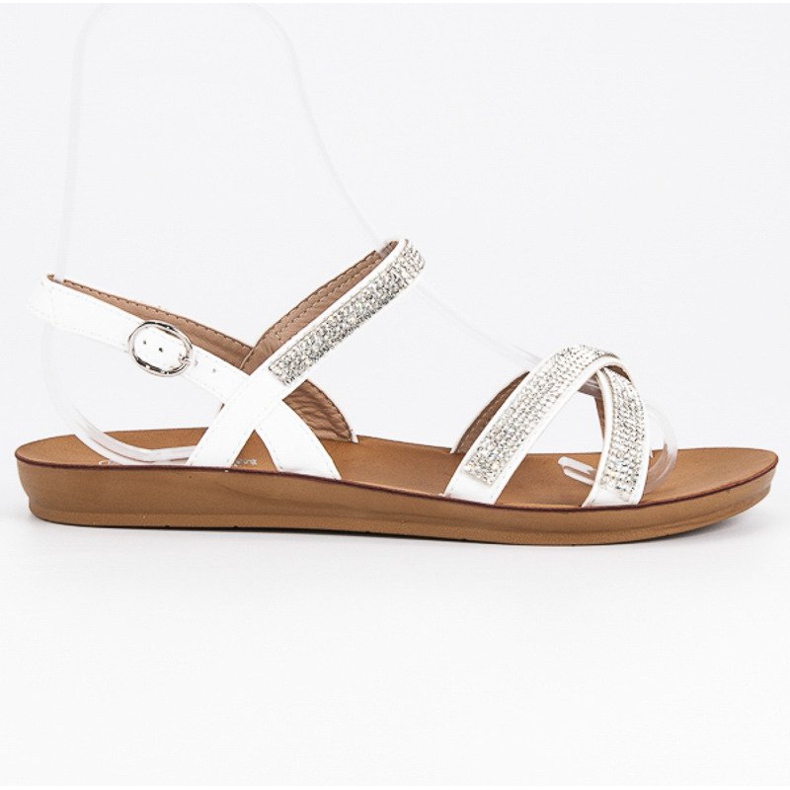 American Club Szandál amerikai díszítéssel fehér