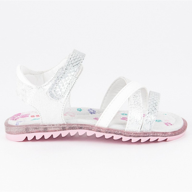 Hasby Tépőzáras szandál fehér