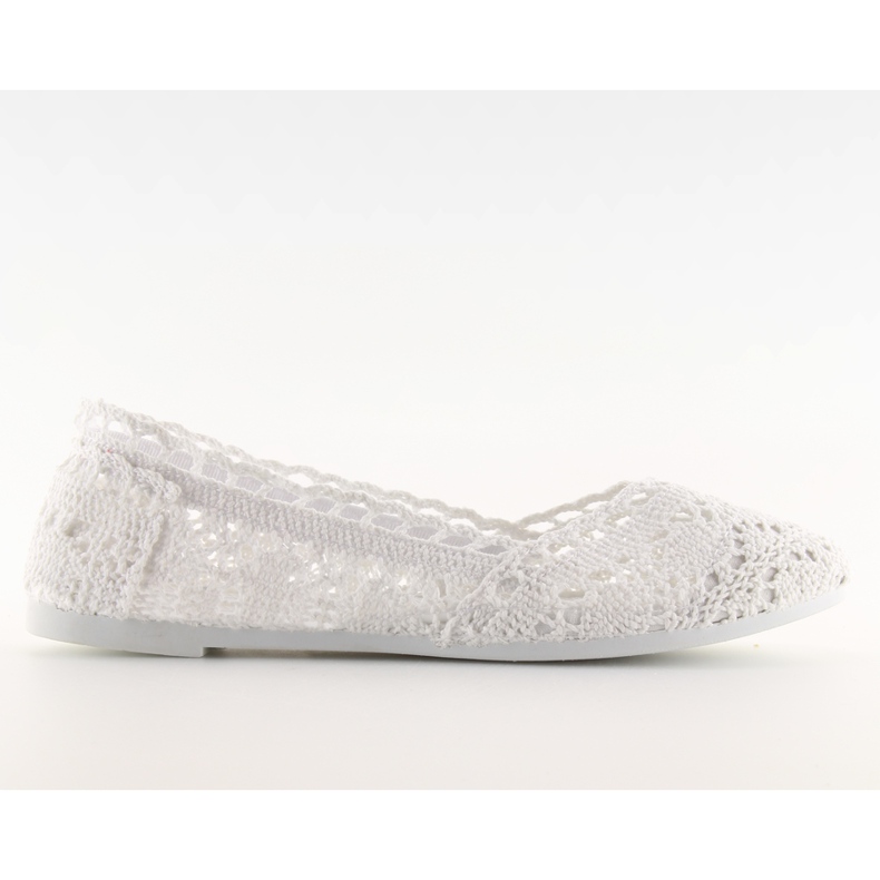 Fehér csipke balerinák JX59P fehér