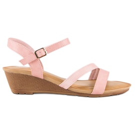 Bello Star Kényelmes ékszandál rózsaszín